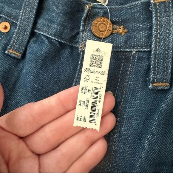 Madewell Baggy Straight Women's Medium Wash Denim Jeans Size 28 NWT - Picture 9 of 11